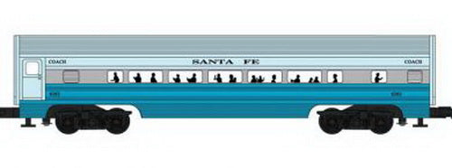 Williams 43026 O Gauge Santa Fe 60 Ft. Streamline Passenger 2-Pack