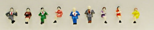 Model Power 1334 N Scale Sitting Figures (Set of 12)