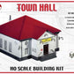 Model Power 400 HO Scale Town Hall Building Kit