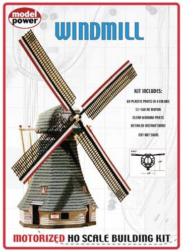 Model Power 404 HO Scale Motorized Windmill Kit