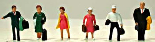 Model Power 5702 HO Passenger Figures (Set of 6)