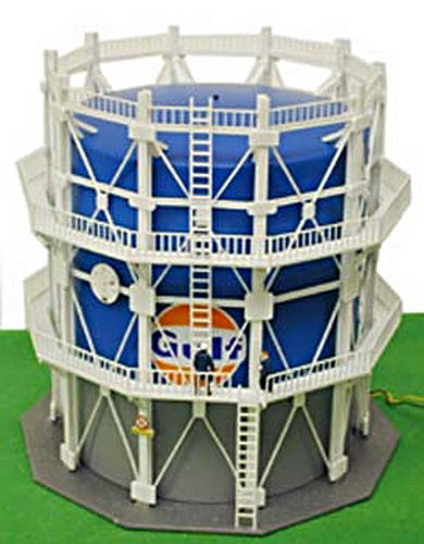 Model Power 571 HO Scale Lighted Gulf Gas Tank w/2 Figures