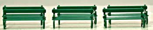 Model Power 5713 HO Scale Benches Figures (Set of 6)