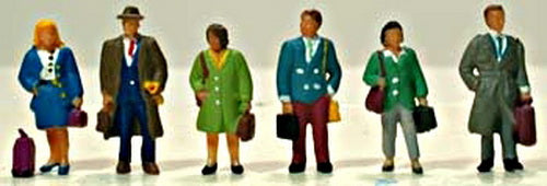 Model Power 5721 Commuters Figure (Pack of 6)