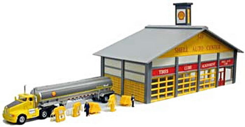 Model Power 688 HO Scale Built-up Shell Station with Tanker