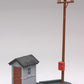 Atlas 605 HO Trackside Phone Shanty with Pole