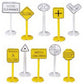 Bachmann 42204 HO Scale Railroad and Street Signs (Set of 24)
