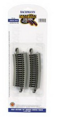 Bachmann 44531 HO NS Half-Section 18" Radius Curved E-Z Track (Pack of 4)