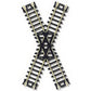 Atlas 2567 N Code 80 Nickel Silver 45° Crossing Track