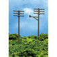 Atlas 2801 N Scale Telephone Poles (Pack of 12)