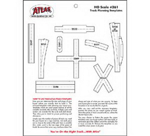 Atlas 0361 HO Track Planning Template