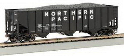 Bachmann 18736 HO Northern Pacific 3-Bay 100-Ton Hopper Car w/ Coal Load #73697