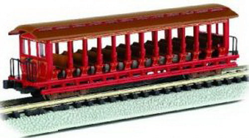 Bachmann 19399 N Painted & Unlettered Jackson Sharp Exc. Car (Red, Silver) LN/Box