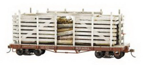 Bachmann 26877 On30 Sandy River & Rangeley Lake Pulpwood Car w/ Cast Resin Load