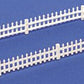 Bachmann 42100 HO Scale White Picket Fence (Pack of 24)