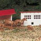 Bachmann 45152 HO Plasticville Farm w/Animals Building Kit