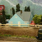 Imex 6312 N Scale Gray Levittown Ranch House Building Assembled