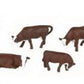 Bachmann 33102 HO Brown & White Cow Figures (Pack of 6)