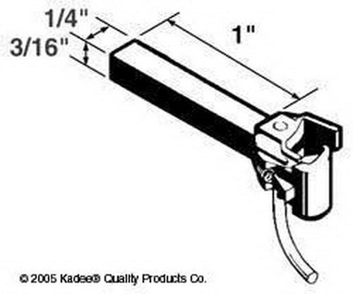 Kadee 820 #1-Scale Straight Centerset Shank Couplers with Body Mount Gearboxes