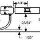 Kadee 43 HO Scale Metal Short Centerset Coupler