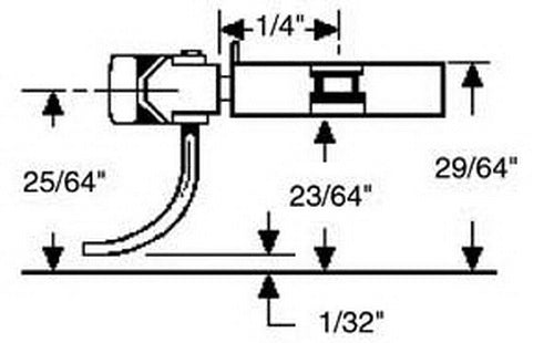 Kadee 43 HO Scale Metal Short Centerset Coupler