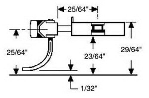 Kadee 46 HO Scale Metal Long (25/64) Centerset Shank