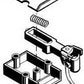 Kadee 820 #1-Scale Straight Centerset Shank Couplers with Body Mount Gearboxes
