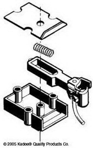 Kadee 820 #1-Scale Straight Centerset Shank Couplers with Body Mount Gearboxes