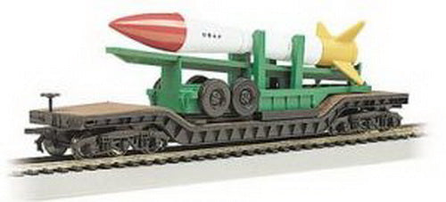 Bachmann 71391 N Scale USAF 52' Flatcar with Missile #113202 LN/Box