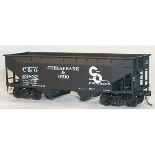 Accurail 7702 HO KIT Offset-side Twin Hopper, C&O
