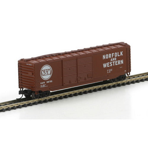 Athearn 14152 N Norfolk & Western 50' PS-1 Double Door Brown Boxcar #2