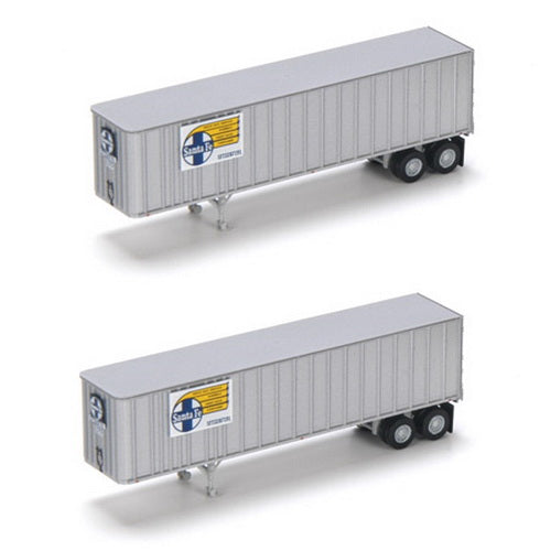 Athearn 17121 N Santa Fe 40' Exterior Post Trailers #1 (2)