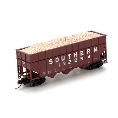 Athearn 22016 N Southern 40' Wood Chip Hopper with Load #132894
