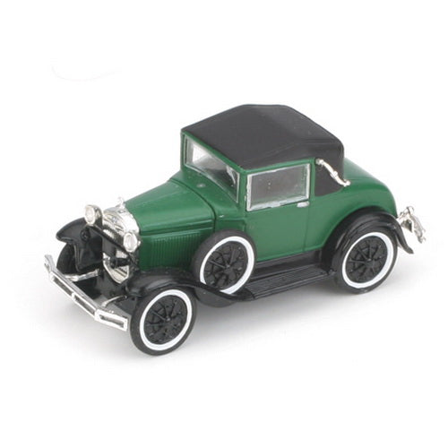 Athearn 26382 1:87 HO Ready To Roll Dark Green & Black Ford Model A Sport Coupe