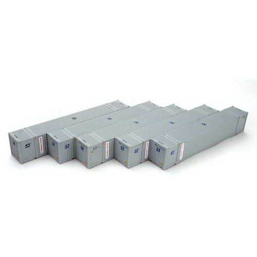 Athearn 02668 HO Scale Navieras 53'' Jindo Container Ready To Roll (Set of 5)
