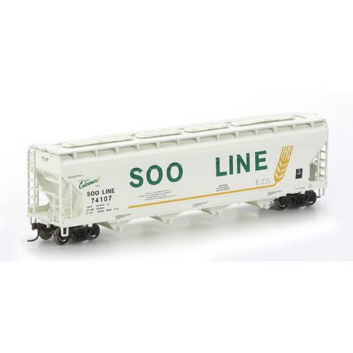 Athearn 72294 HO Scale SOO Line ACF 4-Bay Centerflow Hopper #74107