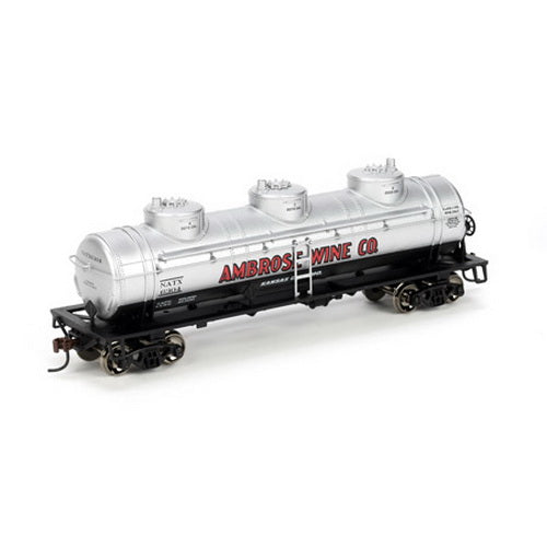 Athearn 74455 HO Scale Ambrose Wine 3-Dome Tankcar #6304