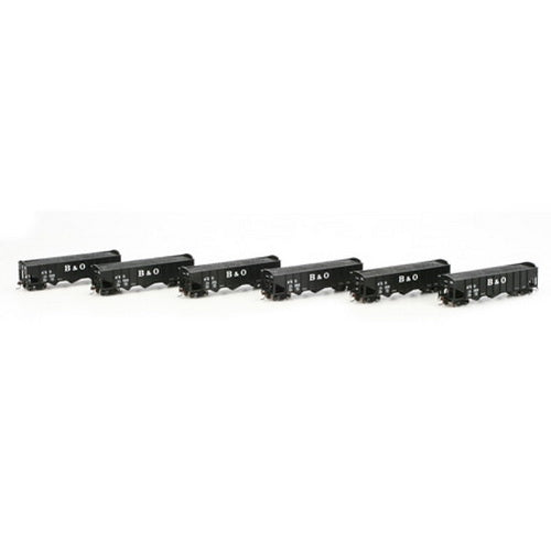 Athearn 76378 B&O 40' 3-Bay Ribbed Hopper w/Load 6-Car Set