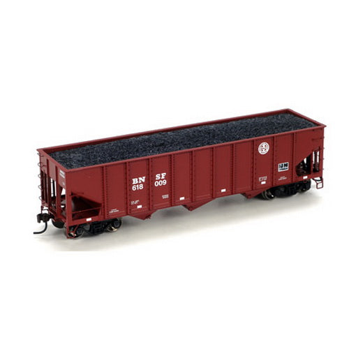 Athearn 76383 HO BNSF 40' 3-Bay Ribbed Hopper w/Load