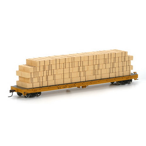 Athearn 81942 Frisco 60' Flat w/Lumber Load #2