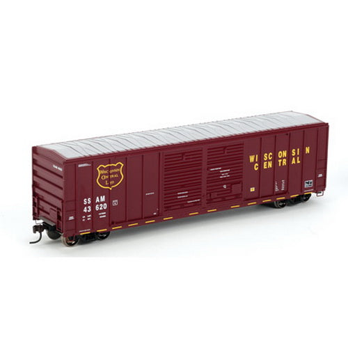 Athearn 87361 HO Scale Wisconsin Central FMC 50' Double Door Box Car #43620