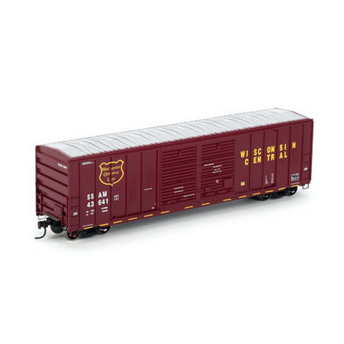 Athearn 87362 HO Scale Wisconsin Central 50' FMC Double Door Box Car #43641