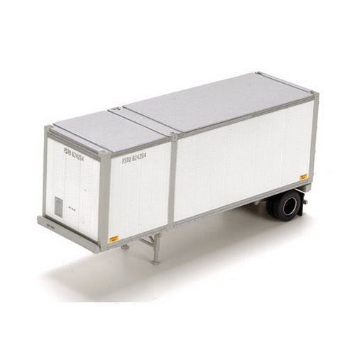 Athearn 91920 HO White 28' Chassis/Parcel Container #2