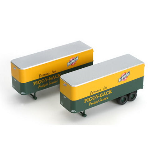 Athearn 92470 HO Chicago and North Western 25' Trailers (Set of 2)