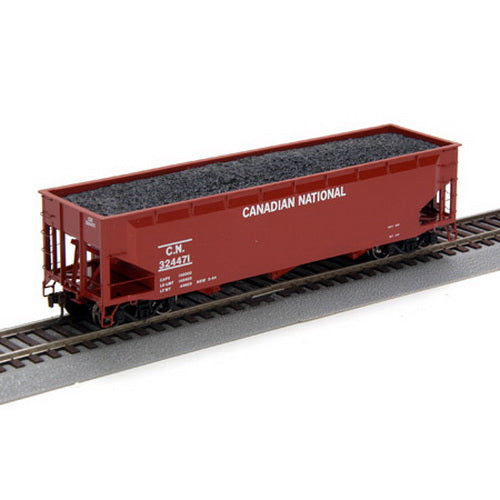 Athearn 95669 HO Scale Canadian National 40' 3-Bay Offset Hopper/Load #324471