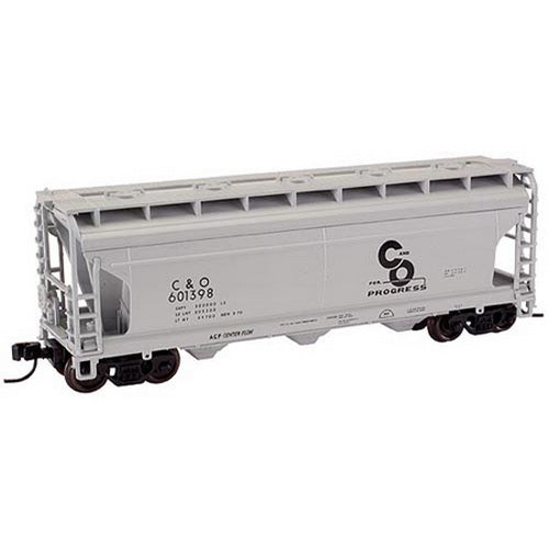 Atlas 39902A N Scale C&O ACF Covered Hopper #601398 LN/Box