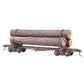 Kadee 102 HO 42' Skeleton Log Car Kit With Logs Kit