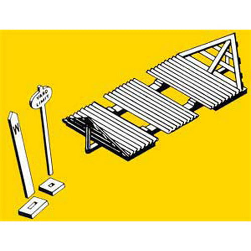 Kadee 437 HO Scale Cattle Guards and Trackside SignsSmall Kit