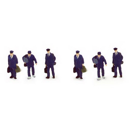 Kato 24-201 Japanese Train Crew Figures (Set of 6)