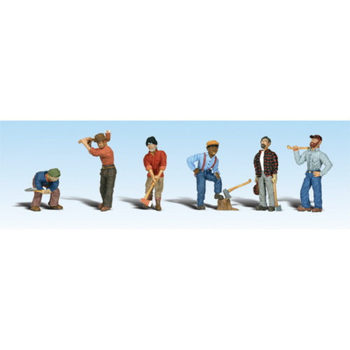 Woodland Scenics A2735 O Scenic Accents Lumberjack Figures (Set of 7)